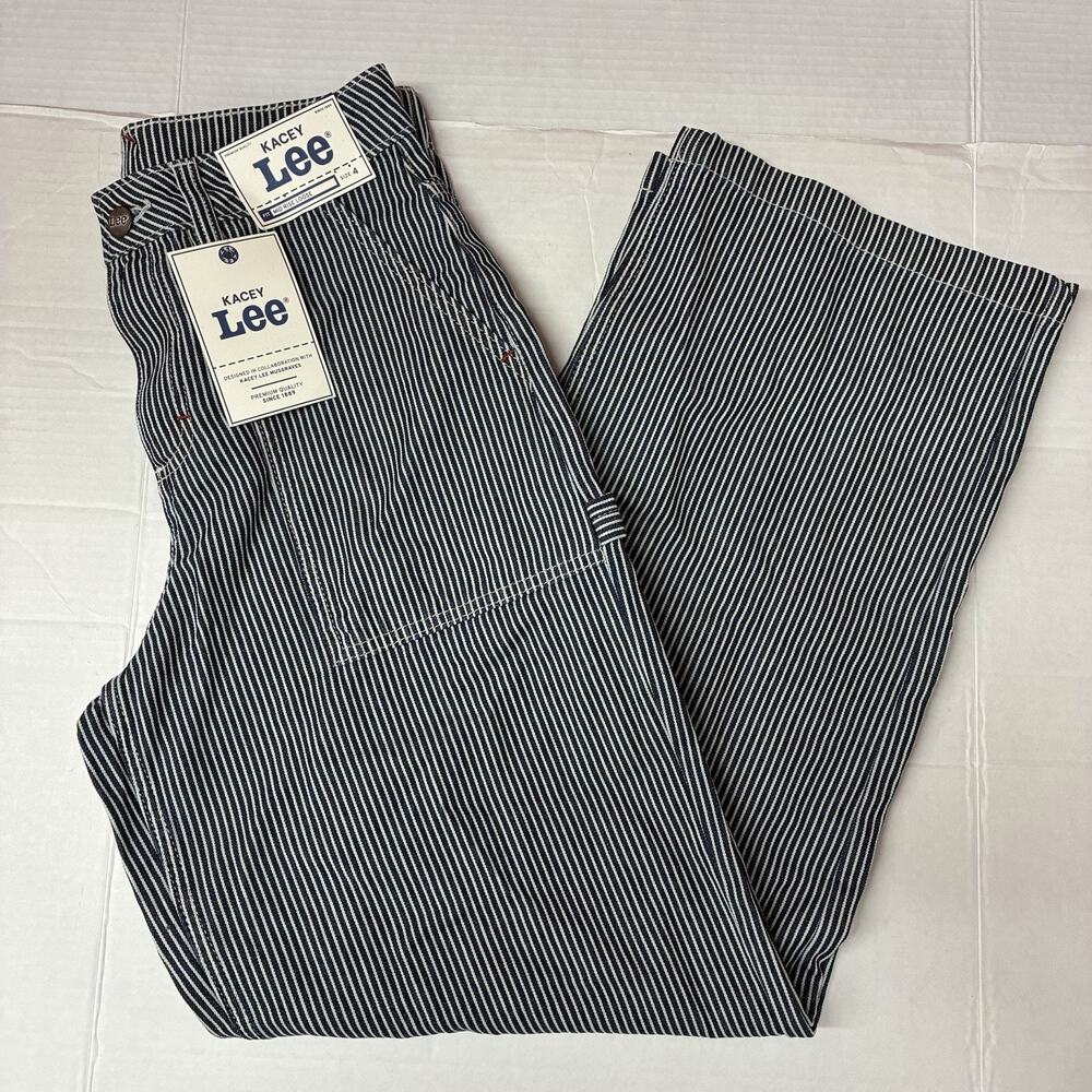 Kacey Lee Musgraves Striped Denim Railroad Carpenter pants Denim Size 4